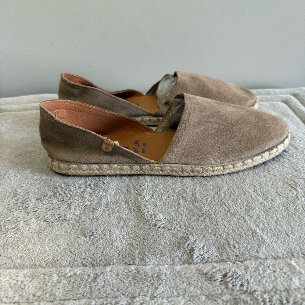Verbenas‎ Carmen Espadrilles Flats Women's Size EU 42 US 11.5 Tan Beige Suede
